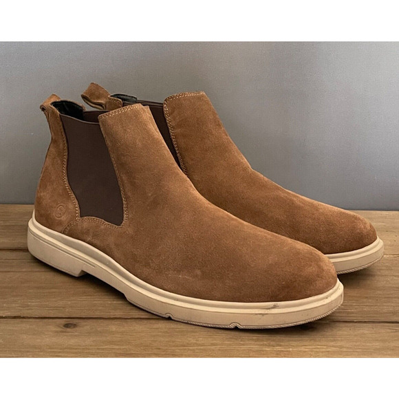 Easy Spirit Men\'s Brooks Chelsea Boots Size 12 Brown Suede Coffee Bean Casual main image 9
